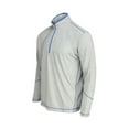 thumbnail image 3 of Page & Tuttle Mens Coverstitch Heather Mock Neck Long Sleeve Quarter Zip Pu, 3 of 5