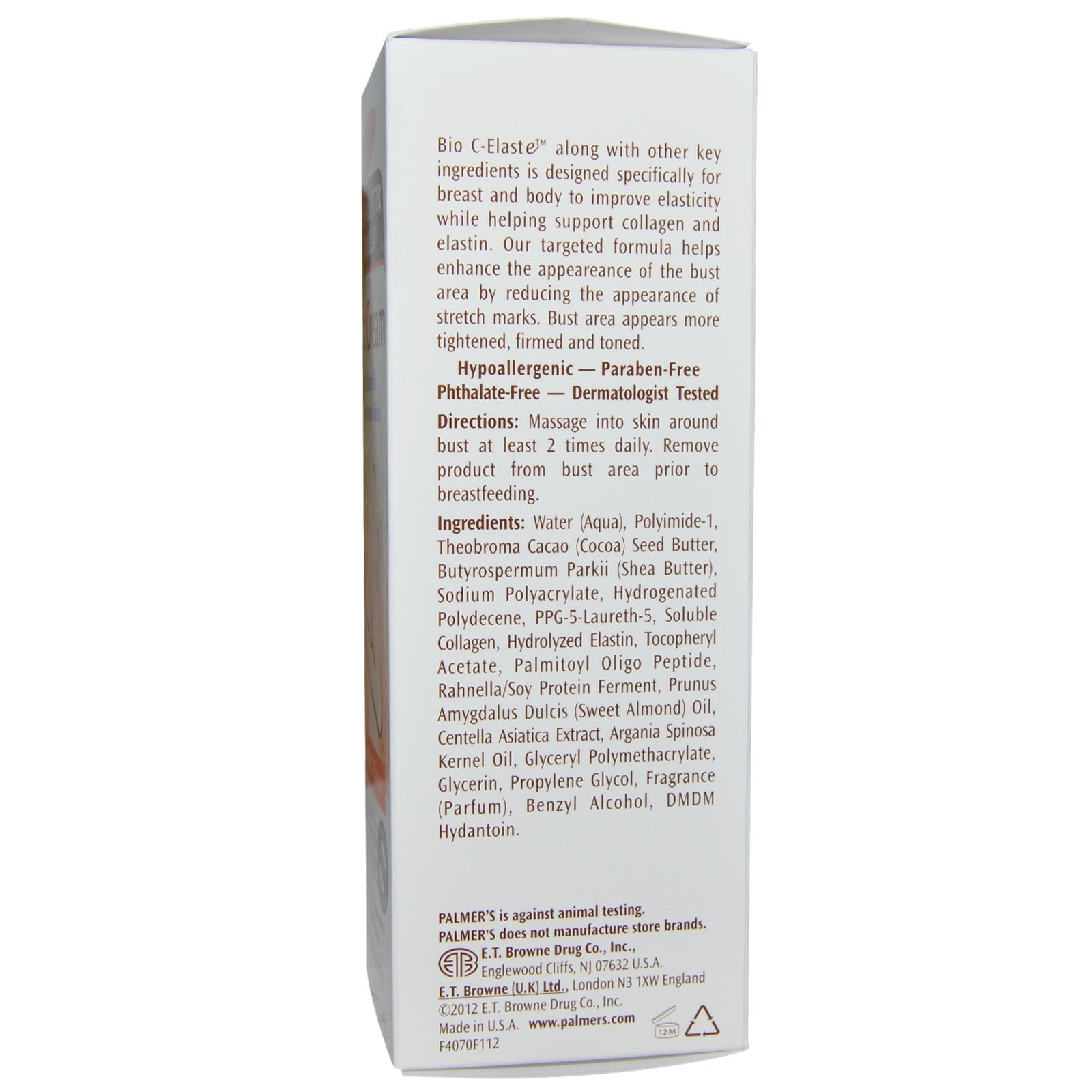 Palmer's Cocoa Butter Formula Bust Cream 4.4 Ounce Walmart Canada