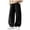 Black, variant on Boys Baggy Sweatpants Teens Straight Leg Open Bottom Pants Summer Lightweight Drawstring Trousers with Pockets 5-16 Years