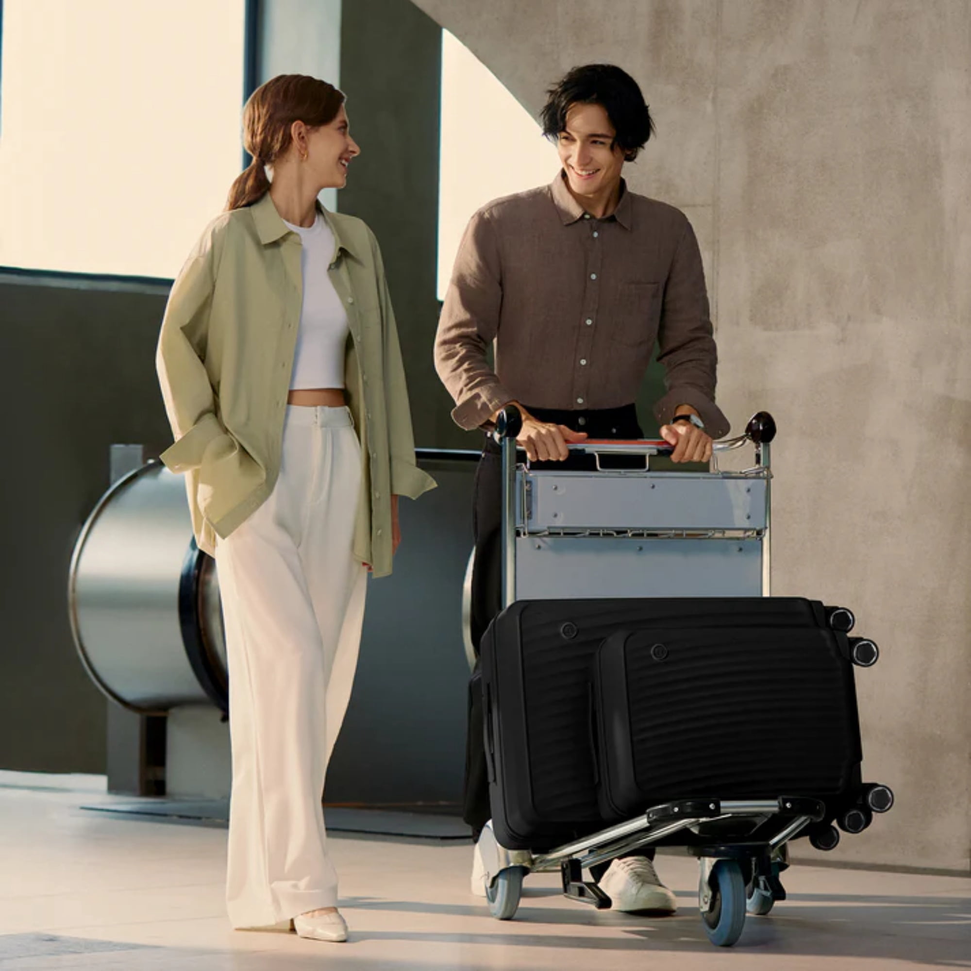 OIWAS 20 Inch  Hard-Shell Spinner Carry-on Luggage with TSA Lock