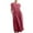 Wine, variant on JGTDBPO Summer Tank Dresses For Women Fashion Casual Maxi Solid Color Round Neck Sleeveless Cotton Linen Dress Sleeveless Loose Plus Size Beach Dress With Pockets For 2024