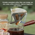 thumbnail image 2 of Estante de goteo de café Embudo plegable portátil de acero inoxidable para acampar al aire libre CAMPLEADER  Estante de goteo de café, 2 of 7