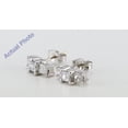 thumbnail image 5 of 14K White Gold Princess Cut Diamond Drop Earrings (1 Ct, G-H Color, SI1-VS2 Clarity), 5 of 5
