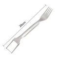 thumbnail image 3 of ievspot 1 Pcs Stainless Steel Fruit Fork Cutter 2-In-1 Watermelon Slicer Tool with Dual Head Fork Home Party Camping Kitchen Gadget, 3 of 8