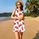 thumbnail image 3 of Fotbe Watermelon Vestido de Verano sin Mangas para Mujer – Vestido Midi Línea A, Estilo Camiseta Floral, Vestido Playero Casual y Fluido, 3 of 7
