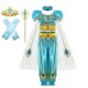 thumbnail image 1 of Vestido de jazmín para niñas, disfraz de princesa Aladino, disfraz de fiesta de cumpleaños para niños, Top + pantalón + diadema, conjunto de Vestidos, ropa 9-10T (etiqueta 150) Gao Jinjia LED, 1 of 2