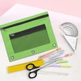 thumbnail image 4 of UALSRZL Under $1! Pencil Pouch for 3 Ring Binder, Large Capacity Pencil Case Oxford Cloth with Zipper, Mesh Pencil/Cosmetic Bag Travel(Free Gift), 4 of 6