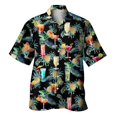 thumbnail image 1 of Camisas Para Hombre Manga Larga Camisa de manga corta con estampado digital 3d de ocio de tendencia de moda de playa de turismo de vacaciones de verano para hombres (BK1, M), 1 of 4