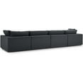 thumbnail image 2 of Ergode Commix Down Filled Overstuffed 4 Piece Sectional Sofa Set - Gray, 2 of 5