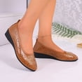 thumbnail image 7 of Bkhluea Women Floral Perforated Wedge Flats Slip On Comfortable Footwear For Office Work Daily Casual Outdoor Activities, 7 of 7