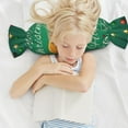 thumbnail image 6 of Salouo Merry Christmas 2025 Pattern Cute Bolster Pillow,Cylindrical Pillow Long Pillow for Bed Round Side Pillow for Knee/Leg/Neck ,- Length 24.4" x 9.8" Diameter, 6 of 8