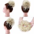 thumbnail image 2 of SEGO Messy Bun Hair Piece For Women Wavy Hair Scrunchies Synthetic Hair Bun Hairpiece Fluffy Tousled Updo Scrunchie Chignon Wrap On Scrunchy Bun Extensions Donut for Women, 2 of 7