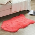 thumbnail image 3 of Home Soft Things Faux Fur Rug - Hot Coral - 24" x 36", 3 of 6