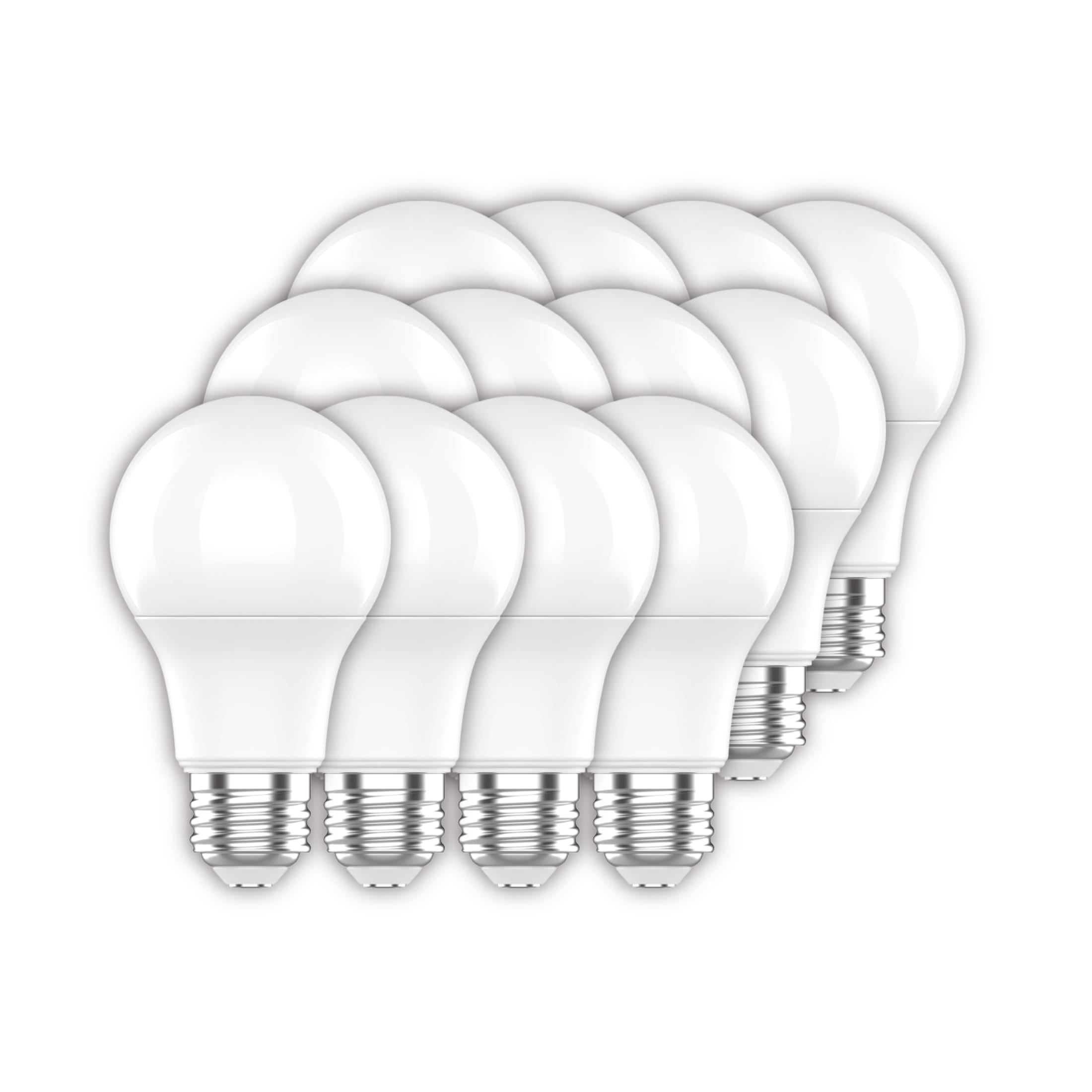 GE General Purpose Bulbs A19 LED Light Bulbs, 75 Watt Replacement, Daylight (12 Pack)
