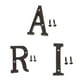 thumbnail image 1 of licencia de puerta para puerta de interior y exterior, decoración de pared, buzón de , letras DIY, etiqueta de hierro , dirección, AIRE BLESIY Etiqueta de la letra de la placa de la puerta, 1 of 5