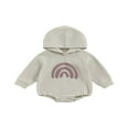 thumbnail image 1 of Baby Boys Girls Fall Sweatshirts Rompers Infant Rainbow Hoodies Jumpsuits, 1 of 9