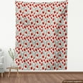 thumbnail image 4 of Ambesonne Floral Fabric by the Yard Upholstery, Poppy Flower Branches Print, 2 Yards, Vermilion Off White, 4 of 5