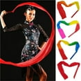 thumbnail image 6 of 1.5m/2m Dance Streamer Gymnastics Belly Dance Real Silk Ribbon Throw Streamer With Rod, 6 of 7