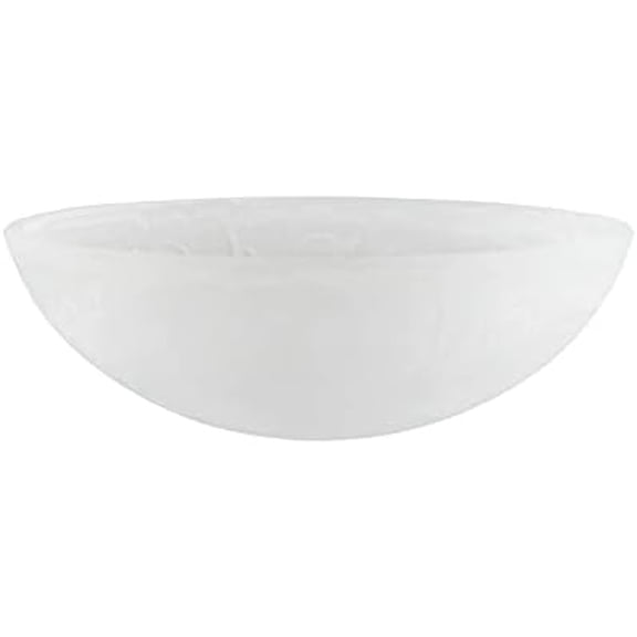 23519-11, Alabaster Replacement Glass Shade for Medium Base Socket Torchiere Lamp, Swag Lamp and Pendant & Island Fixture, 11-7/8" Diameter x 4" Height$$Tools & Hardware Other