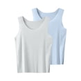 thumbnail image 1 of Cute Summer Tops Plain Color Big Childrens Ice Silk Top Seamless Suspender Childrens Solid Color Summer Interior Wear, 1 of 5