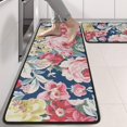 thumbnail image 2 of Kitchen Rugs Sets Of 2,Pioneer Flower Floral Print Pattern Anti Fatigue Kitchen Mat Rugs Non Slip Washable,Decorative Kitchen Floor Mats for Kitchen,Sink,Laundry,17"x47"+17"x47", 2 of 5