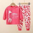 thumbnail image 2 of TOWED22 Baby Toddler Boys Set Outfits 2Pcs Long Sleeve Printed Pullover Top Thick Sweatpants Round Neck Casual Fall Clothes(Red,2-3 Y), 2 of 4