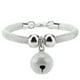 thumbnail image 1 of Collar de nailon estilo japonés para mascotas, accesorio para gatos con cascabel y cadena de extensión (blanco), 1 of 14