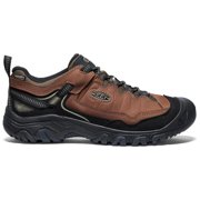Keen Men's Targhee 4 Low Waterproof Hiking Shoe, Bison/Black, Size 9