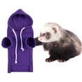 thumbnail image 5 of Pnellth Ferret Hoodie Solid Color Drawstring Hooded Sweatshirt Thick Fleece Foreleg Elastic Hamster Guinea Clothes, 5 of 8