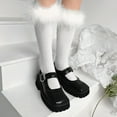 thumbnail image 3 of Chaussettes de Sport en Peluche Mode Femme Chaudes Douces Bas Moyens Chaussettes d'Hiver, 3 of 6