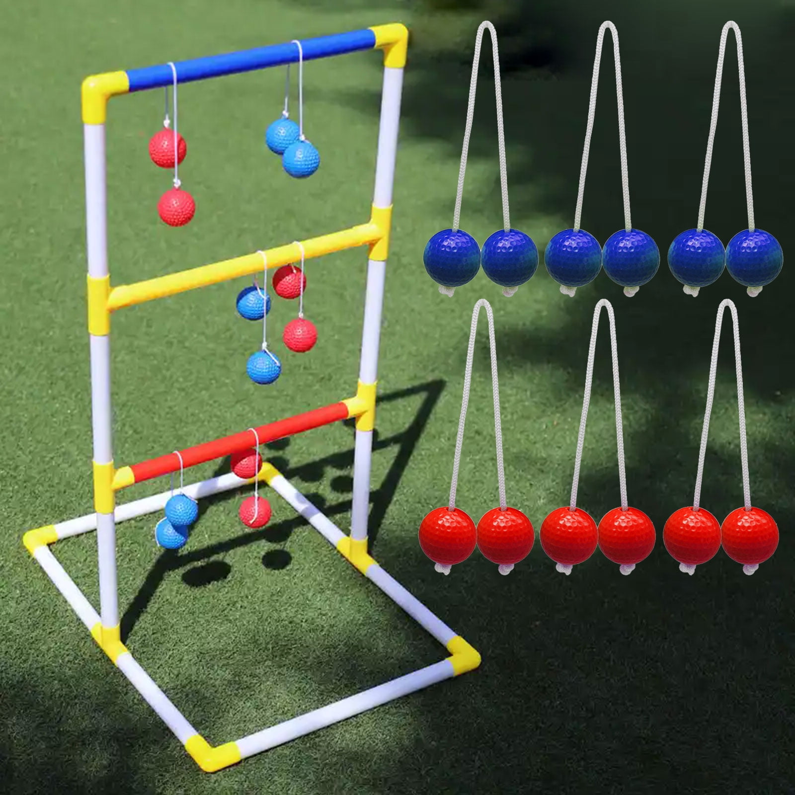 6Pcs Ladders Golfs Replacement Hard Golfs Training Ladders Toss Game for Outdoor Sport Throwing Game