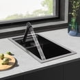 thumbnail image 2 of Single Bowl Kitchen Bar Sink Hidden Drop-In Kitchen Sink with Folding Faucet 16.9*9.8*8.7in for Homes, Restaurants, Dessert Shops, 2 of 21