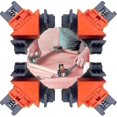 thumbnail image 1 of 4 Pack Woodworking Right Angle Clamps, Woodworking 90 Degree Right Angle Clamp Clip Quick Fix Picture Frame Clamps Corner Clamps, 1 of 5