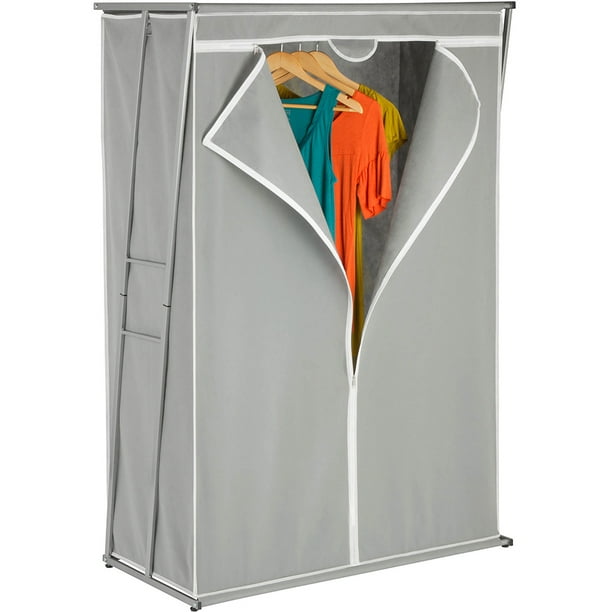 Honey Can Do 46" ZFrame Wardrobe Closet with NonWoven Cover, Gray
