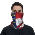thumbnail image 7 of Cooling Neck Gaiter Face Cover Scarf North Carolina Flag Protection Mask Windproof Hiking Cycling Running For Men Women, 7 of 7