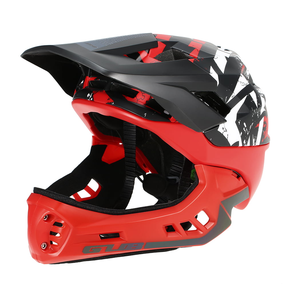 Fullface MTB Cycling Helmet For Kids Bike Bicycle Safety Helmets With Visor