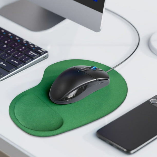 Uuiauoio Office Mousepad with Gel Wrist Support - Ergonomic Gaming Desktop Mouse Pad Wrist Rest - Design Gamepad Mat Rubber Base for Laptop Computer -Silicone Non-Slip Special-Textured Surface