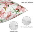 thumbnail image 3 of Honeii Lilies Flowers Print Throw Pillow, Square Decorative Pillow Forms Soft Fluffy Plump Pillow Decorative Pillow Inserts,Couch Pillows-20"x20", 3 of 7