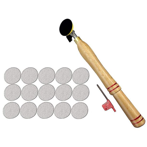 Juego de lijadora de cuencos de madera, herramienta de lijado con disco de lijado Compatible con torno, herramienta de torneado de madera, 1 Juego
