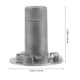 thumbnail image 5 of CRILSTYLEO Soporte Interior De Bush Para Espejo Lateral Con Ajuste Giratorio En Color Plata, 5 of 6