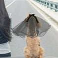 thumbnail image 4 of WASHWEPE Accesorio Para De Mascotas En Negro Con Velo De Gasa Cómodo Y, 4 of 6