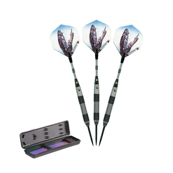Elkadart Black Mamba 80% Tungsten Steel Tip Dart Set, 26 Grams
