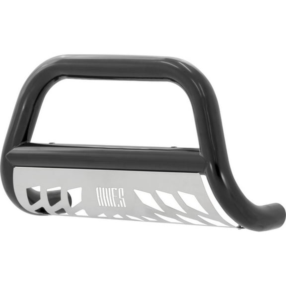 ARIES B35-9002 3-Inch Black Steel Bull Bar, No-Drill, Select Nissan Frontier, Pathfinder, Xterra
