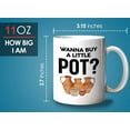 thumbnail image 6 of Pottery Maker Mug White 11oz - Buy A Little Pot - Maker Clay Artist Ceramics Hobby, 6 of 7
