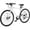 Glacier Pearl, variant on MOPHOTO Hybrid Bike for Adults,Lightweight Aluminum Frame,702C City Commuter Bicycle,Urban Fitness Bike,Dual Disc Brakes,Upright Flat Handlebar,LED Headlight & Reflectors for Men Women