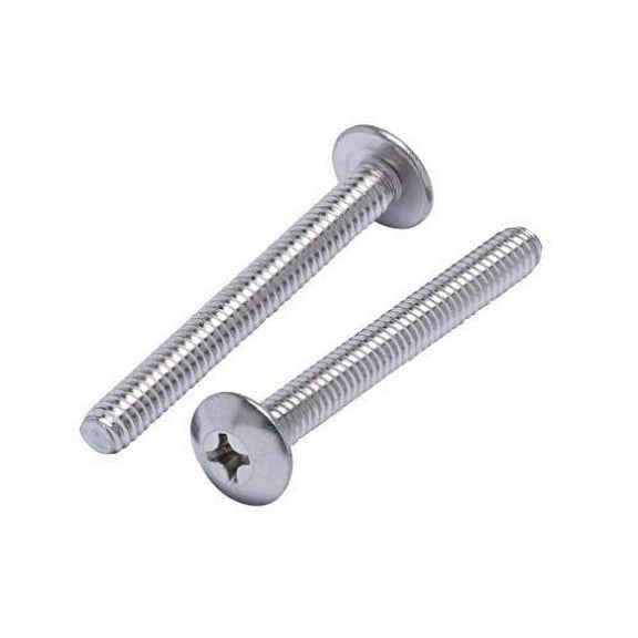 Bolt Dropper 1/4"-20 X 2-1/4" Phillips Truss Head Machine, (25pc), Coarse Thread, 18-8 (304) Stainless Steel, Eyeglass Screws