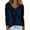 1# Navy, variant on Velvet Tops for Women Fitted Long Sleeve Shirts Cowl Neck Velour Winter Solid Color Blouses Pullover Holiday Red S