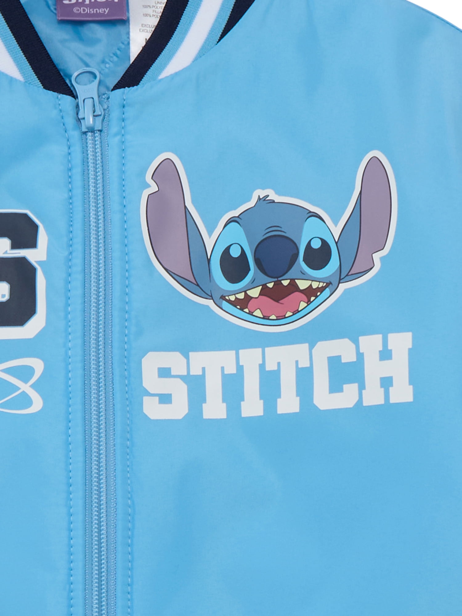 Lilo & Stitch Big Girls Bomber Jacket, Midweight, Sizes XS-L