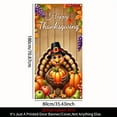 thumbnail image 2 of 1 piece, 2D flat banner, Thanksgiving door cover decorative banner, Turkey pumpkin pattern banner background, holiday party supplies, home decoration, suitable for indoor and outdoor party decoration, 2 of 5
