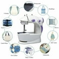 Mini Portable Sewing Machine Small Electric Crafting Mending Machine 2